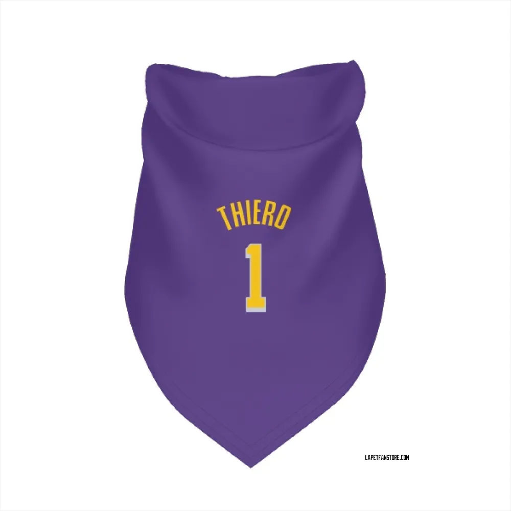 Los Angeles Lakers Adou Thiero Purple Pet Bandana for Dog & Cat