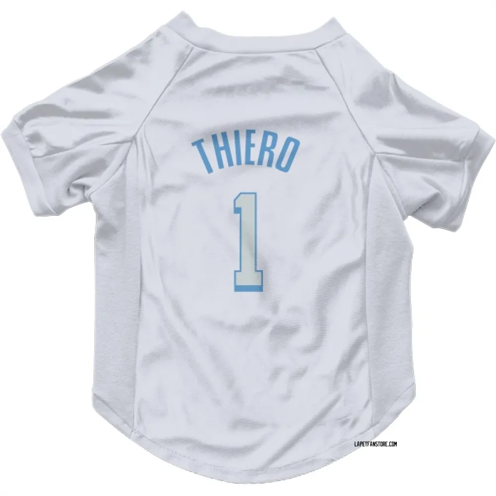 Los Angeles Lakers Adou Thiero White Pet Jersey for Dog & Cat