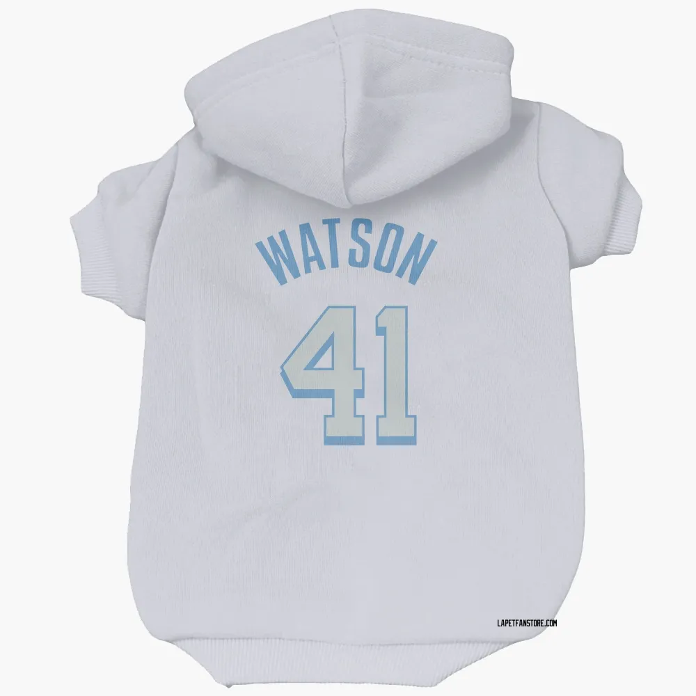 Los Angeles Lakers Anton Watson White Pet Hoodie for Dog & Cat