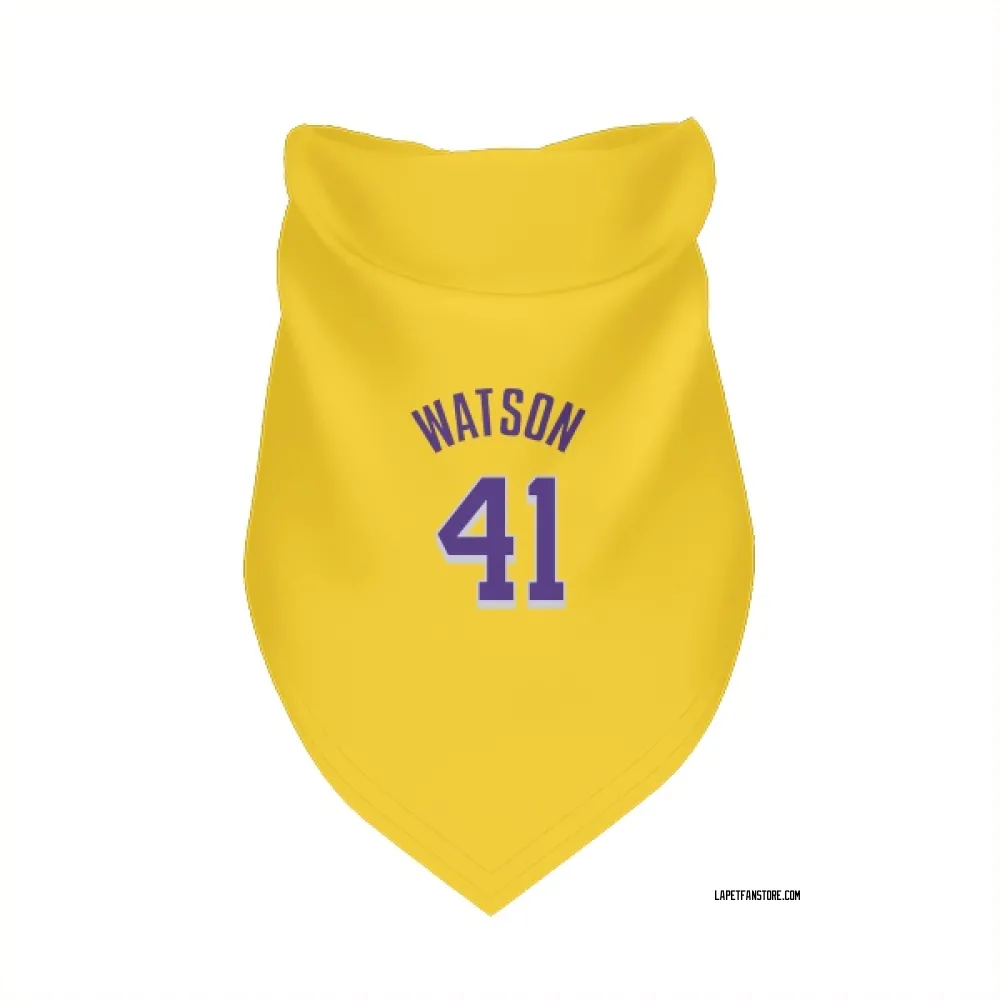 Los Angeles Lakers Anton Watson Yellow Pet Bandana for Dog & Cat