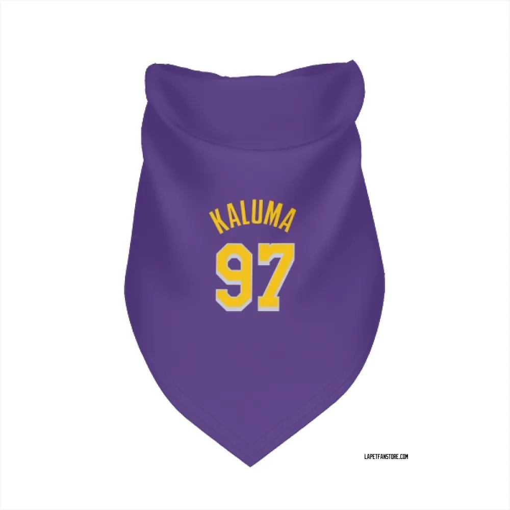 Los Angeles Lakers Arthur Kaluma Purple Pet Bandana for Dog & Cat