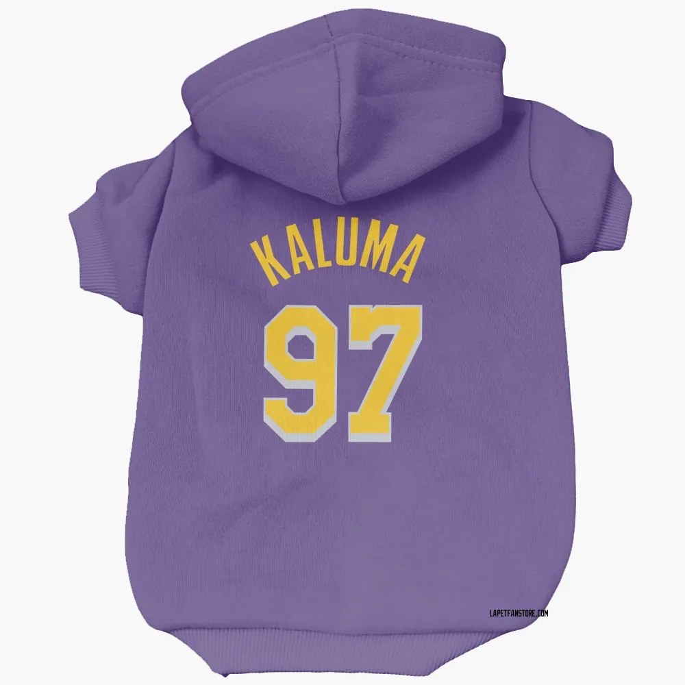 Los Angeles Lakers Arthur Kaluma Purple Pet Hoodie for Dog & Cat