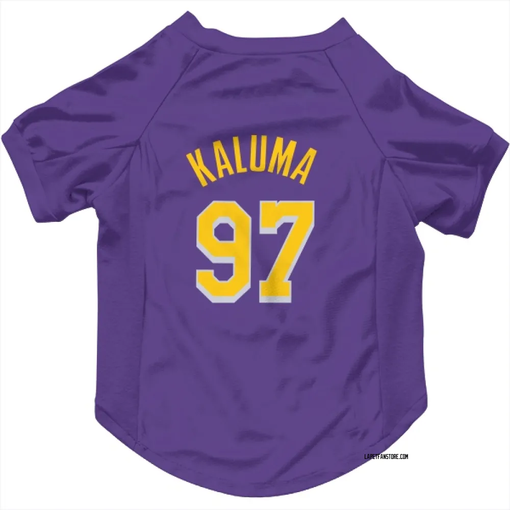 Los Angeles Lakers Arthur Kaluma Purple Pet Jersey for Dog & Cat