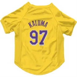 Los Angeles Lakers Arthur Kaluma Yellow Pet Jersey for Dog & Cat