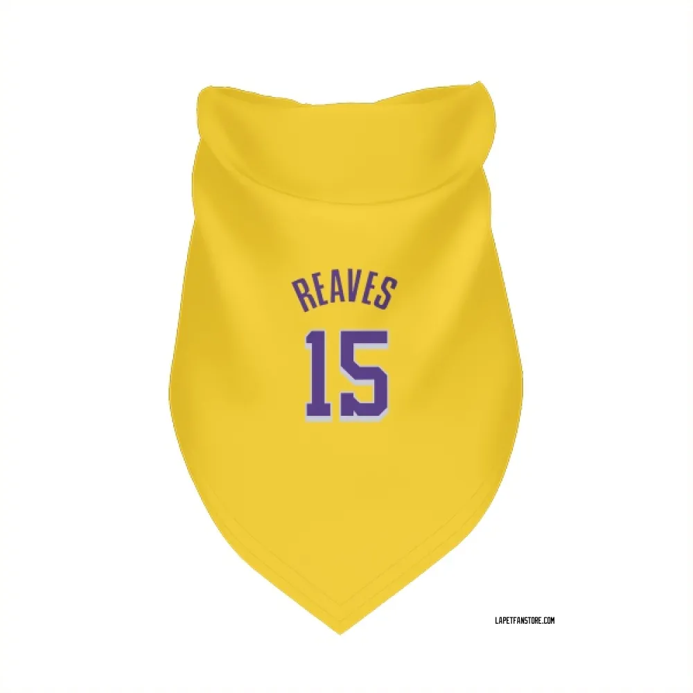 Los Angeles Lakers Austin Reaves Yellow Pet Bandana for Dog & Cat