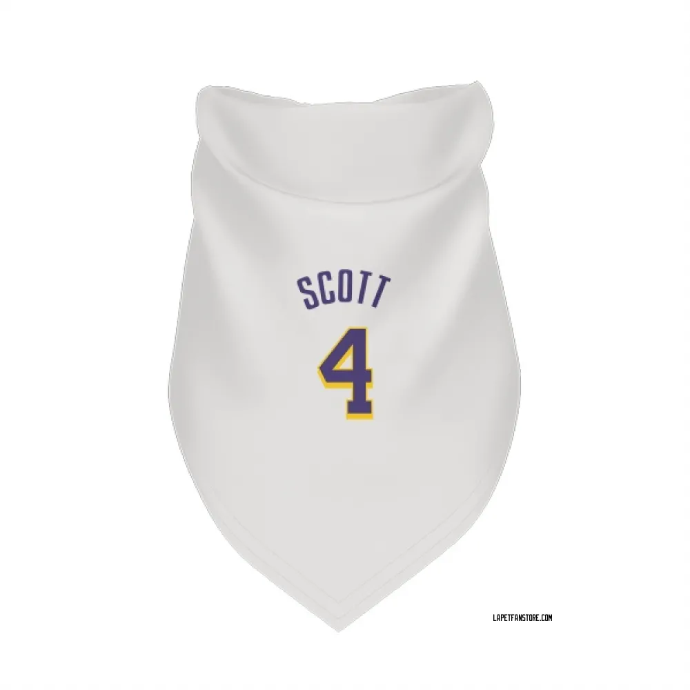 Los Angeles Lakers Byron Scott White Purple Pet Bandana for Dog & Cat