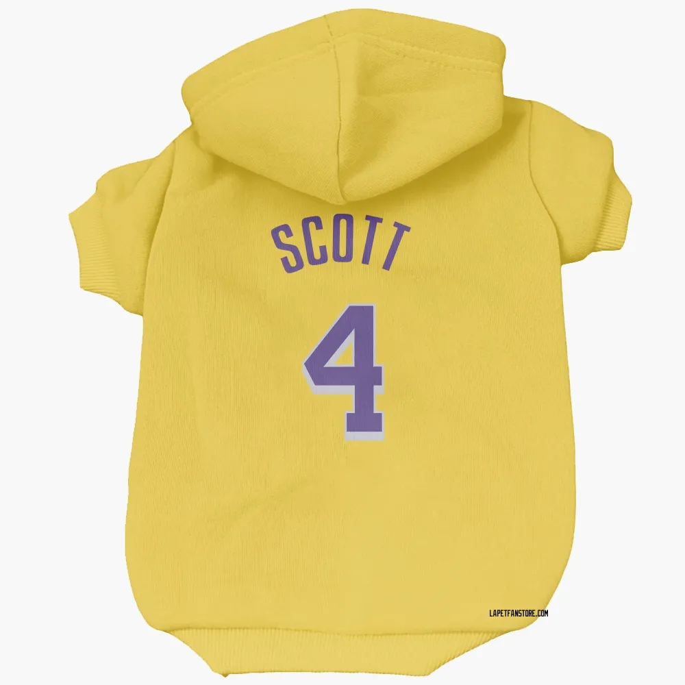 Los Angeles Lakers Byron Scott Yellow Pet Hoodie for Dog & Cat