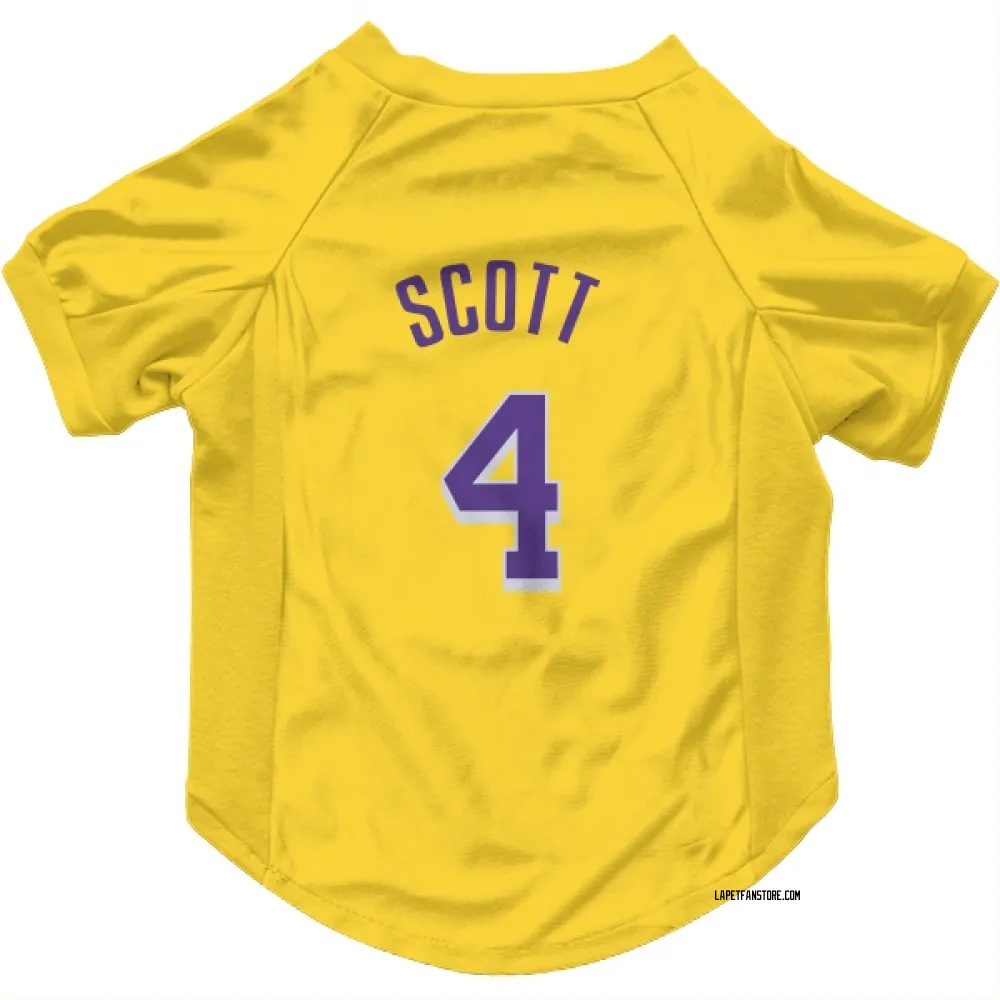 Los Angeles Lakers Byron Scott Yellow Pet Jersey for Dog & Cat