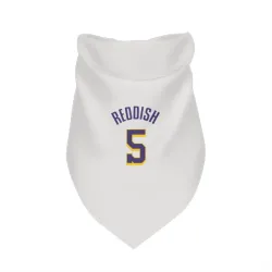 Los Angeles Lakers Cam Reddish White Purple Pet Bandana for Dog & Cat
