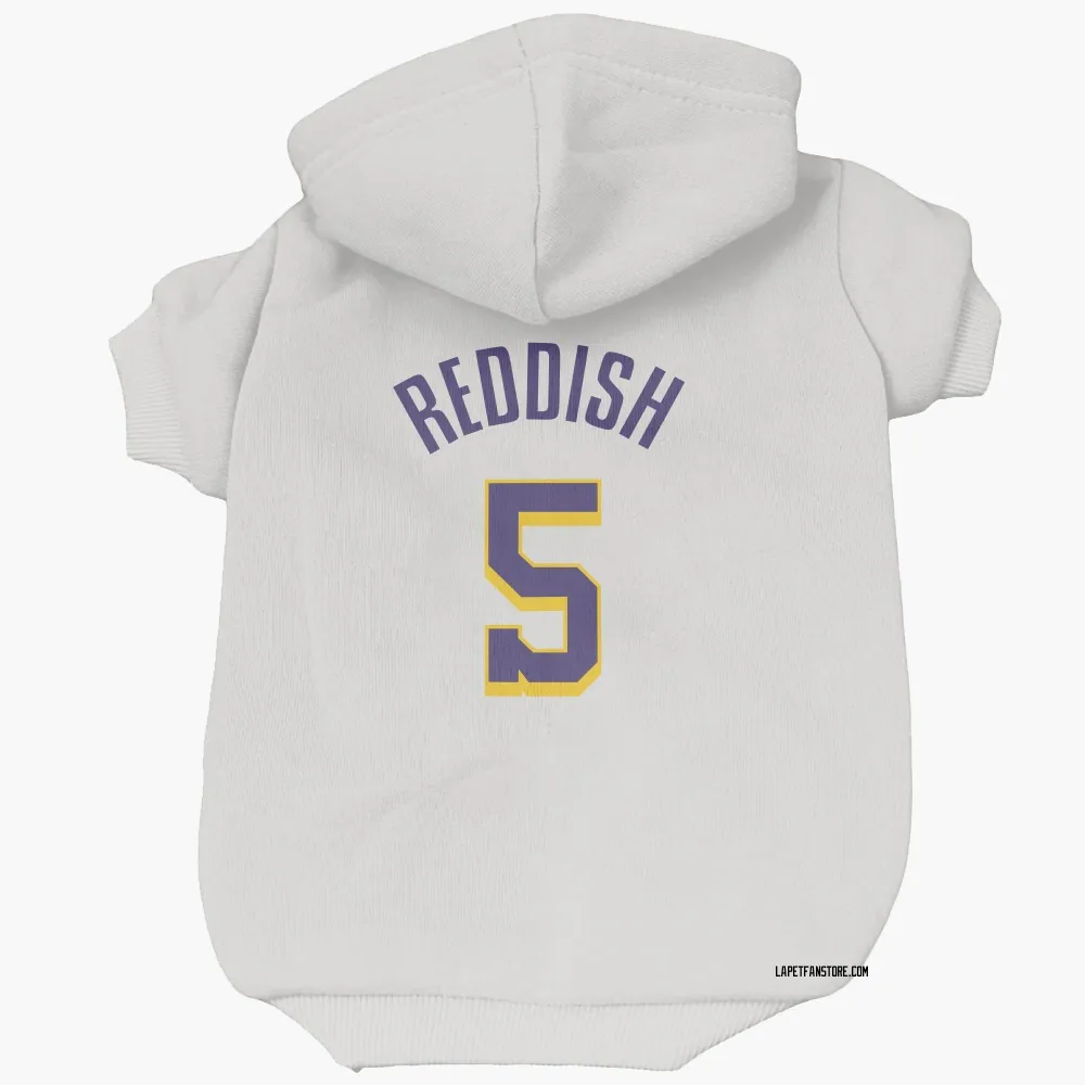 Los Angeles Lakers Cam Reddish White Purple Pet Hoodie for Dog & Cat