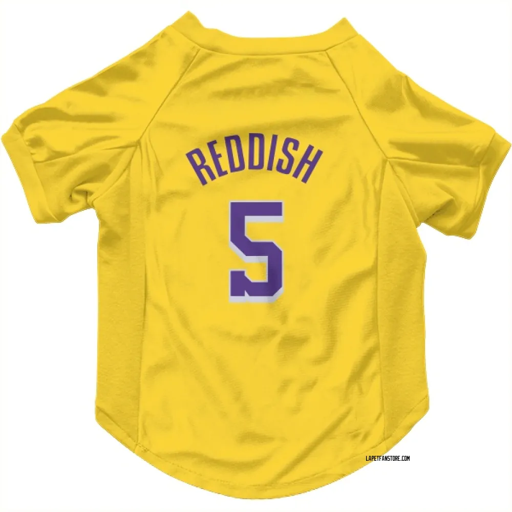 Los Angeles Lakers Cam Reddish Yellow Pet Jersey for Dog & Cat