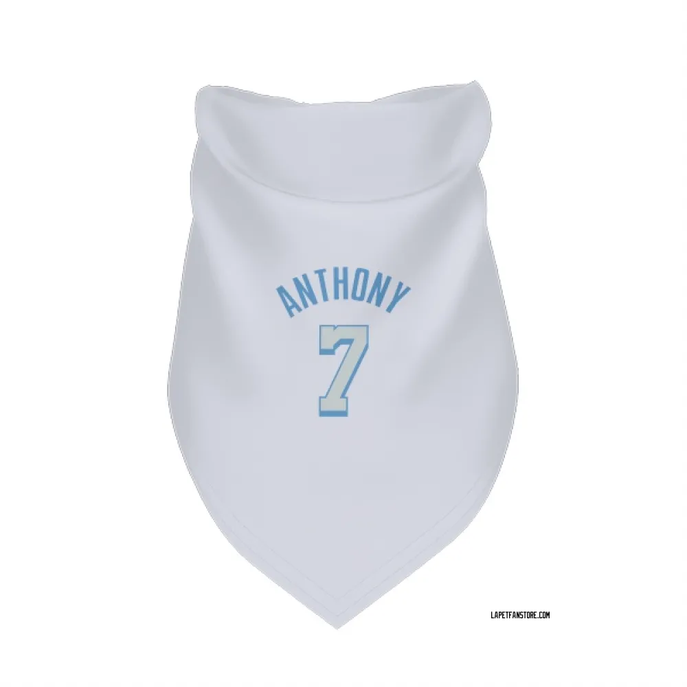 Los Angeles Lakers Carmelo Anthony White Pet Bandana for Dog & Cat