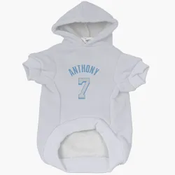 Los Angeles Lakers Carmelo Anthony White Pet Hoodie for Dog & Cat