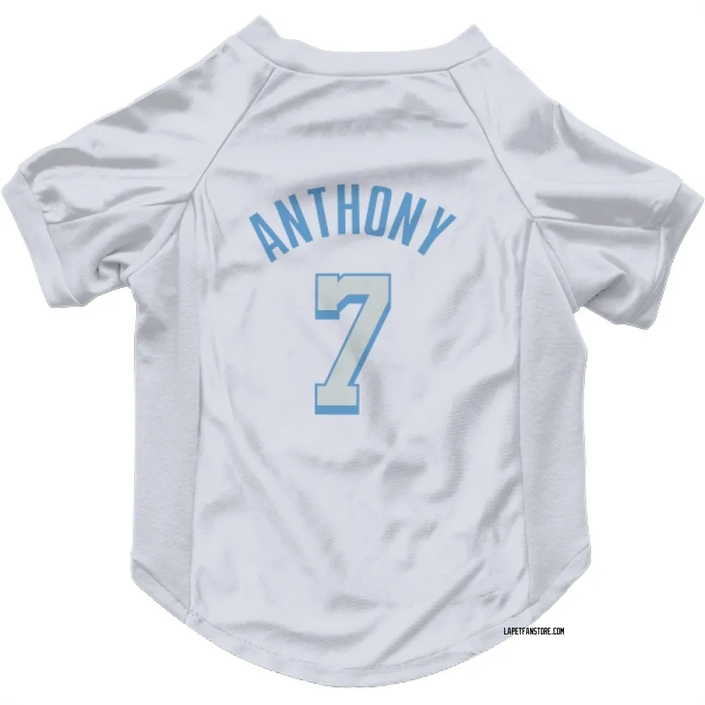 Los Angeles Lakers Carmelo Anthony White Pet Jersey for Dog & Cat