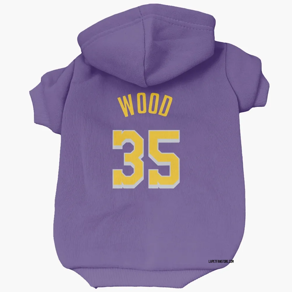 Los Angeles Lakers Christian Wood Purple Pet Hoodie for Dog & Cat