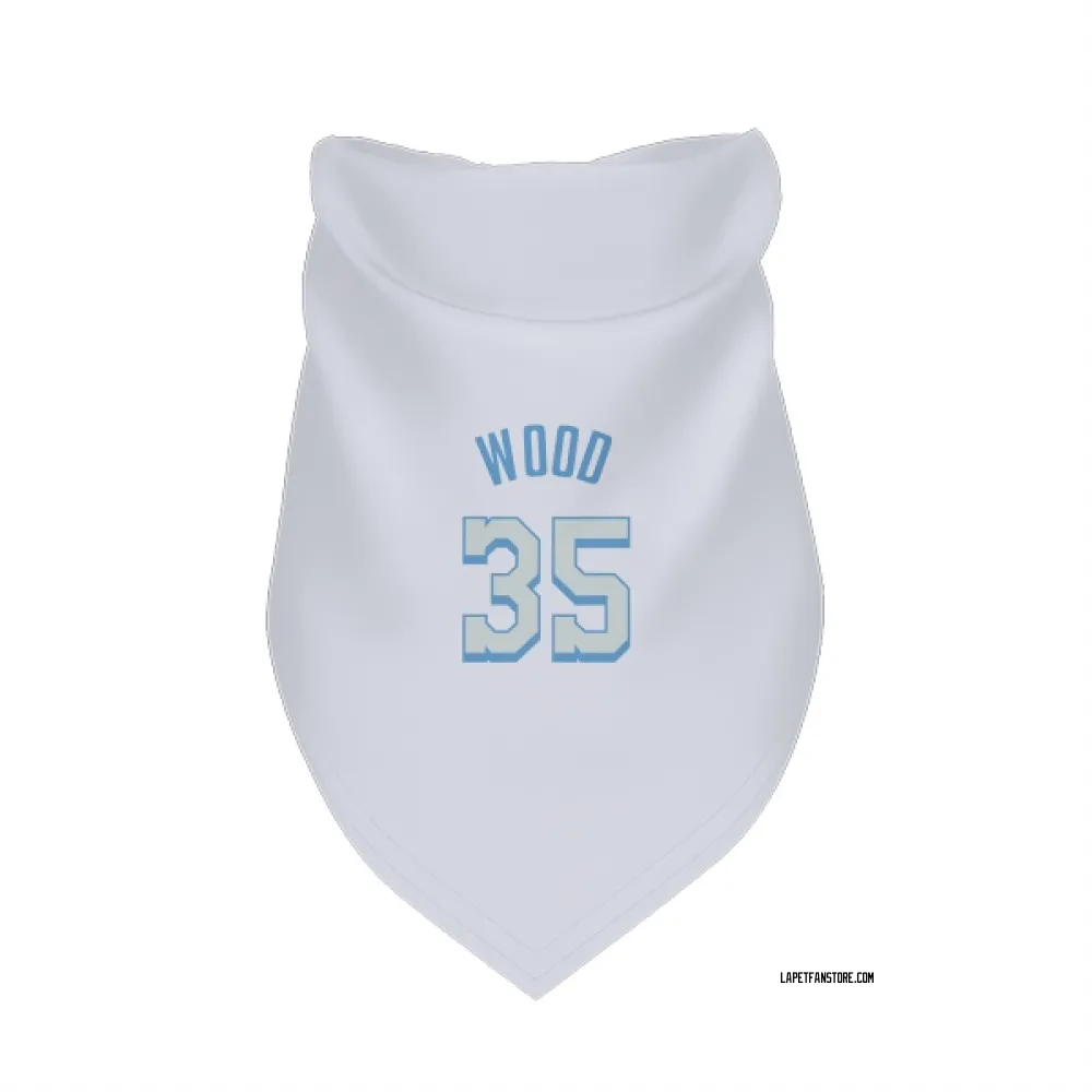 Los Angeles Lakers Christian Wood White Pet Bandana for Dog & Cat