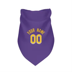 Los Angeles Lakers Custom Purple Pet Bandana for Dog & Cat