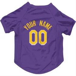 Los Angeles Lakers Custom Purple Pet Jersey for Dog & Cat
