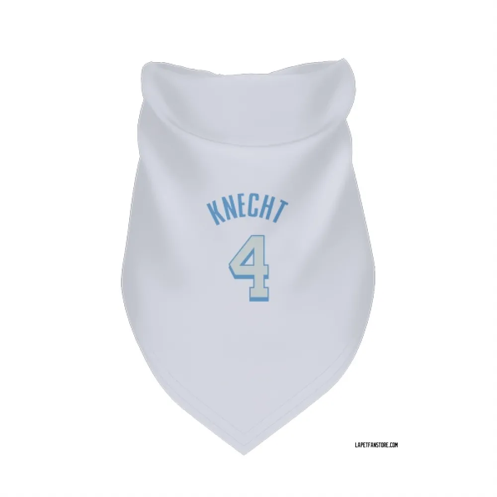 Los Angeles Lakers Dalton Knecht White Pet Bandana for Dog & Cat
