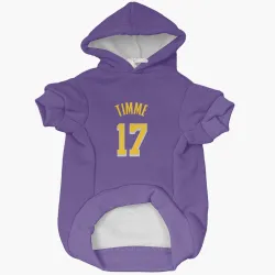 Los Angeles Lakers Drew Timme Purple Pet Hoodie for Dog & Cat