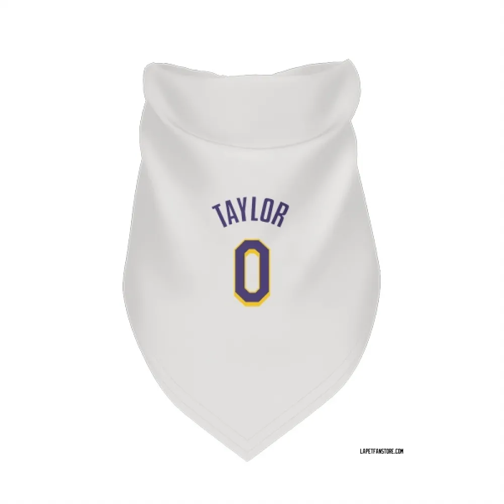 Los Angeles Lakers Ethan Taylor White Purple Pet Bandana for Dog & Cat