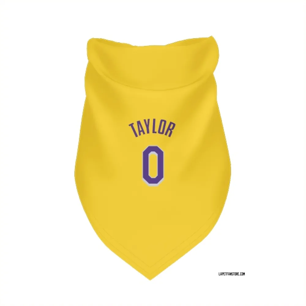 Los Angeles Lakers Ethan Taylor Yellow Pet Bandana for Dog & Cat
