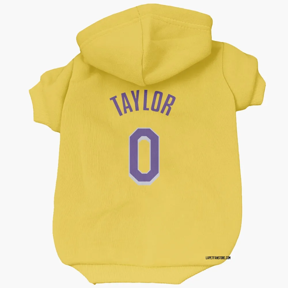 Los Angeles Lakers Ethan Taylor Yellow Pet Hoodie for Dog & Cat