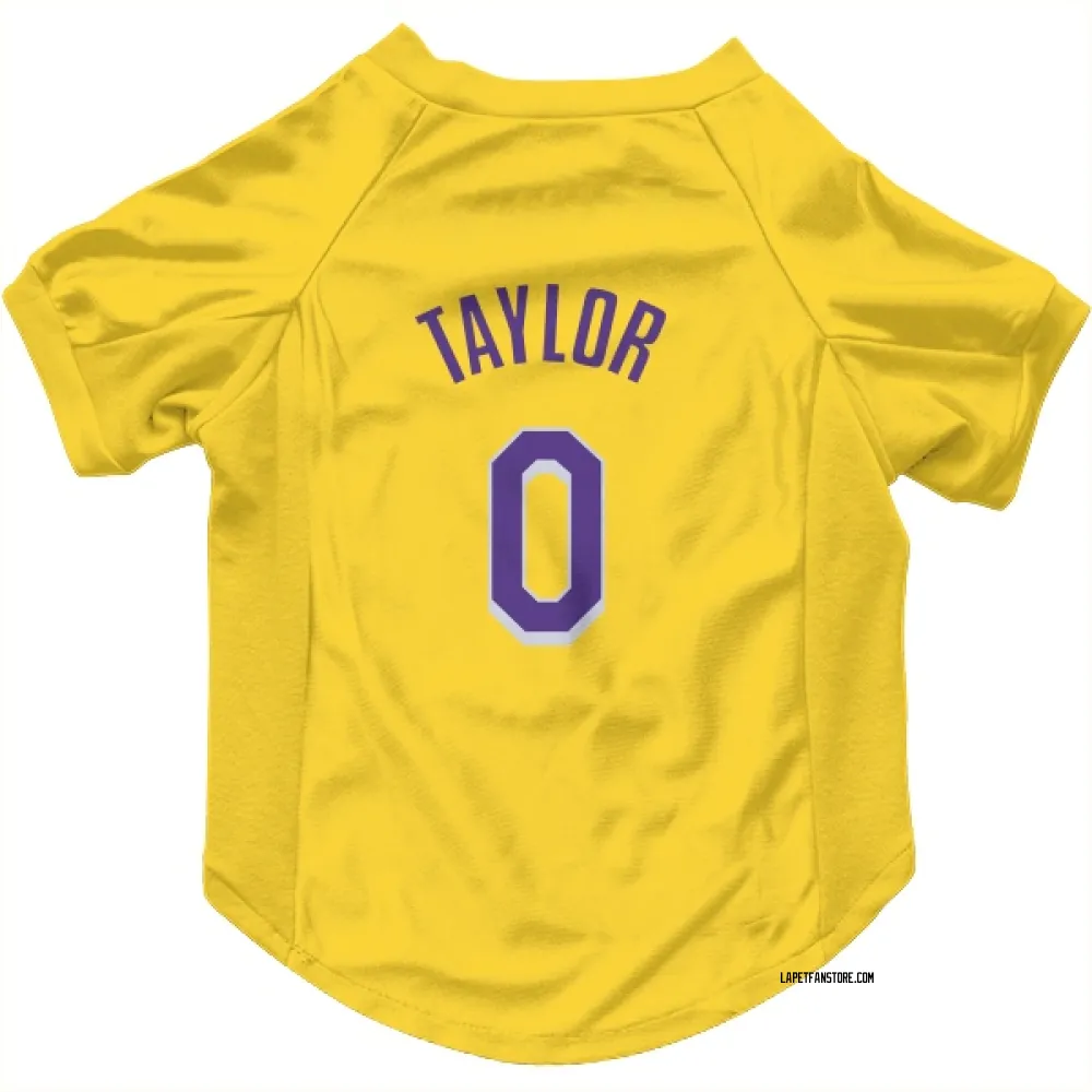 Los Angeles Lakers Ethan Taylor Yellow Pet Jersey for Dog & Cat