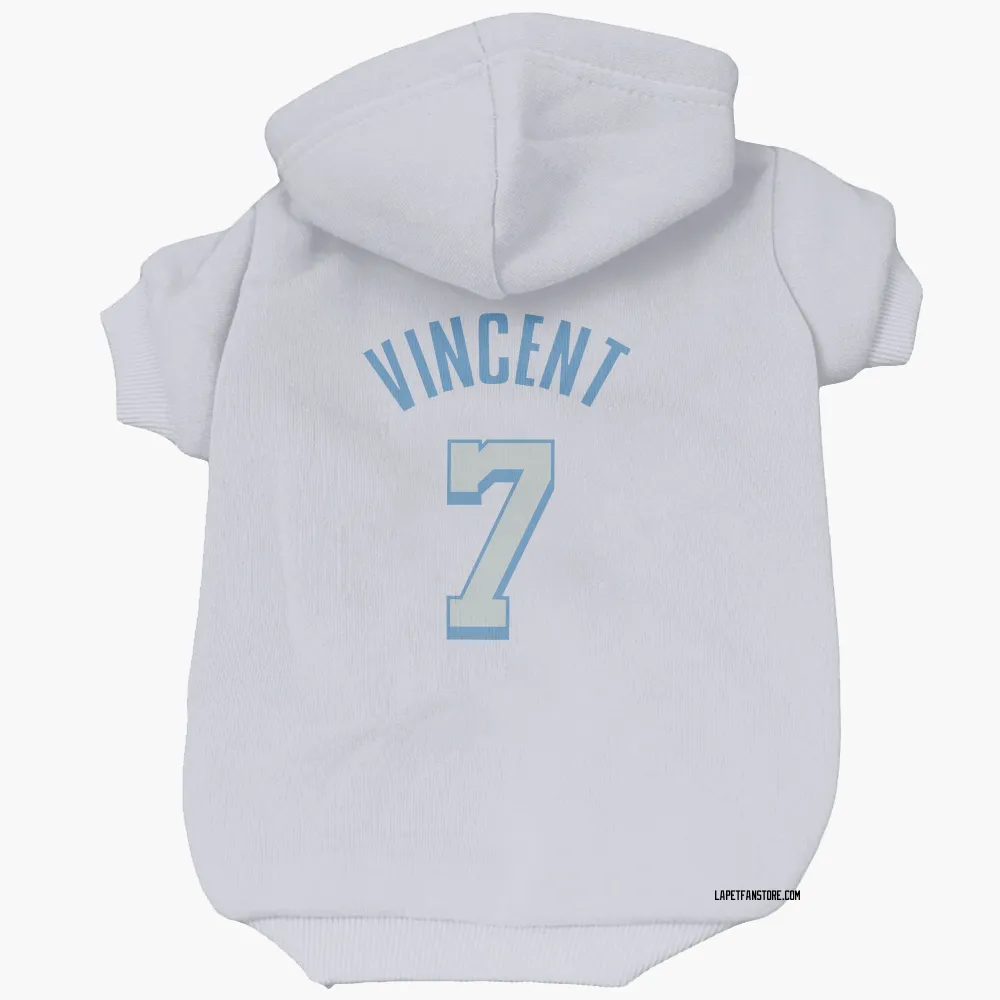 Los Angeles Lakers Gabe Vincent White Pet Hoodie for Dog & Cat