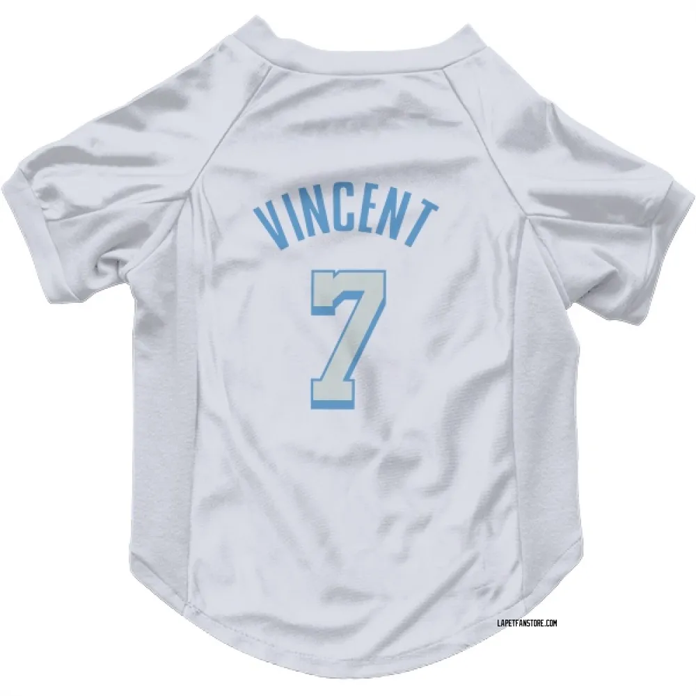 Los Angeles Lakers Gabe Vincent White Pet Jersey for Dog & Cat