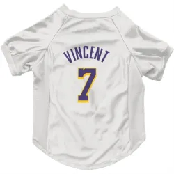 Los Angeles Lakers Gabe Vincent White Purple Pet Jersey for Dog & Cat