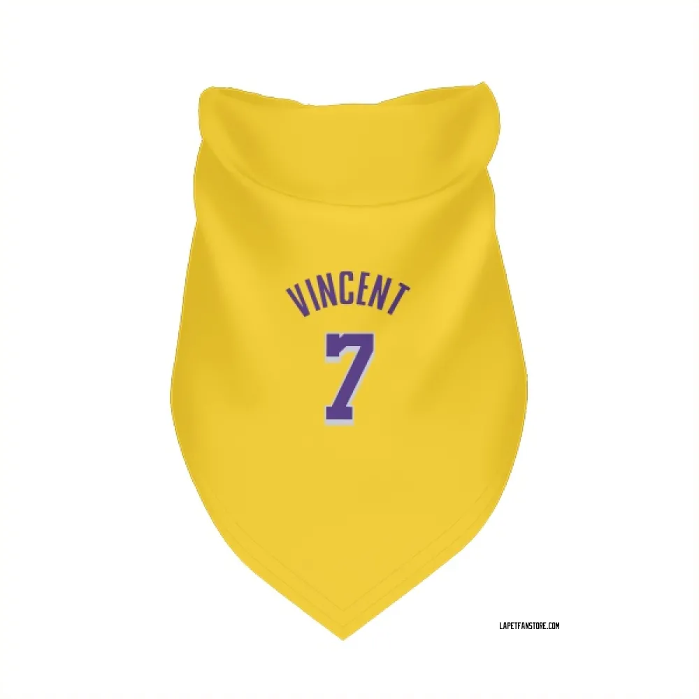 Los Angeles Lakers Gabe Vincent Yellow Pet Bandana for Dog & Cat