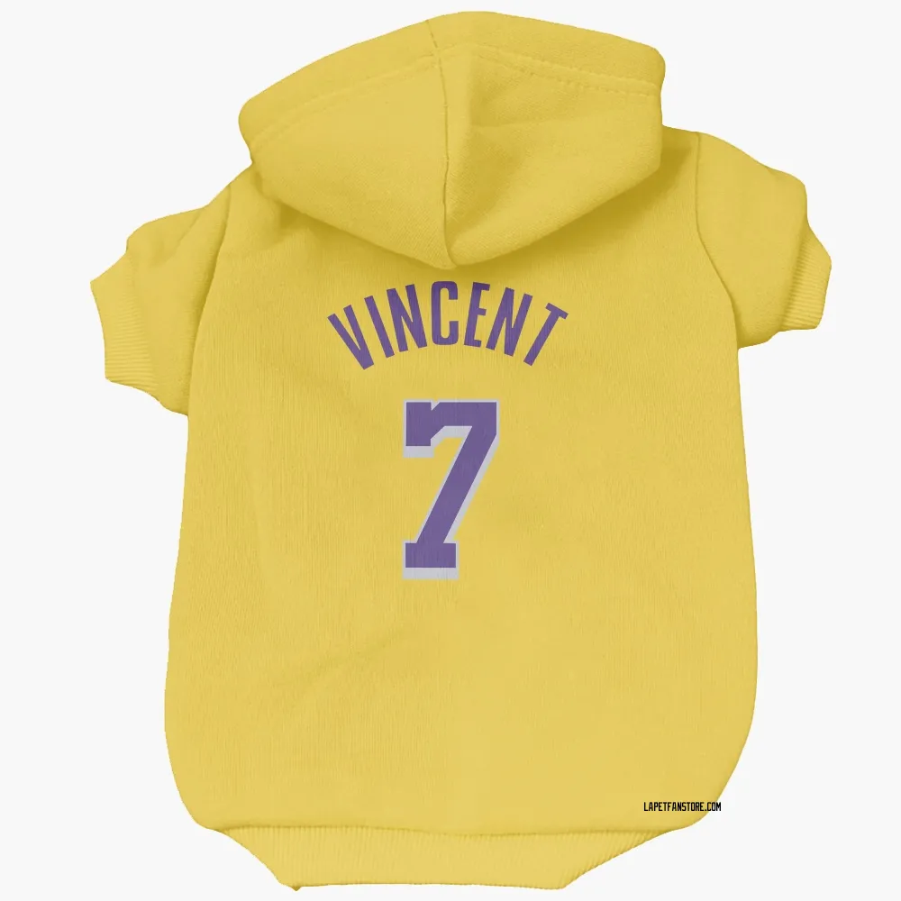 Los Angeles Lakers Gabe Vincent Yellow Pet Hoodie for Dog & Cat