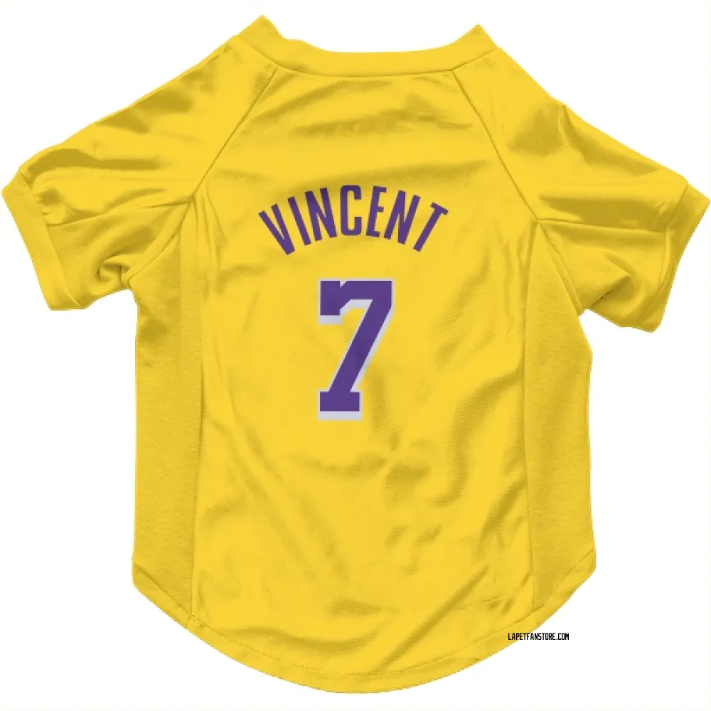 Los Angeles Lakers Gabe Vincent Yellow Pet Jersey for Dog & Cat