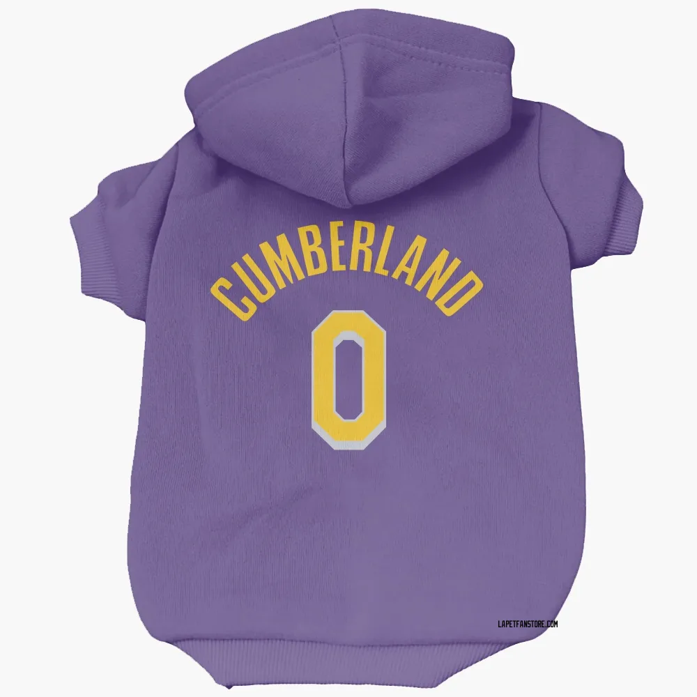 Los Angeles Lakers Jarron Cumberland Purple Pet Hoodie for Dog & Cat