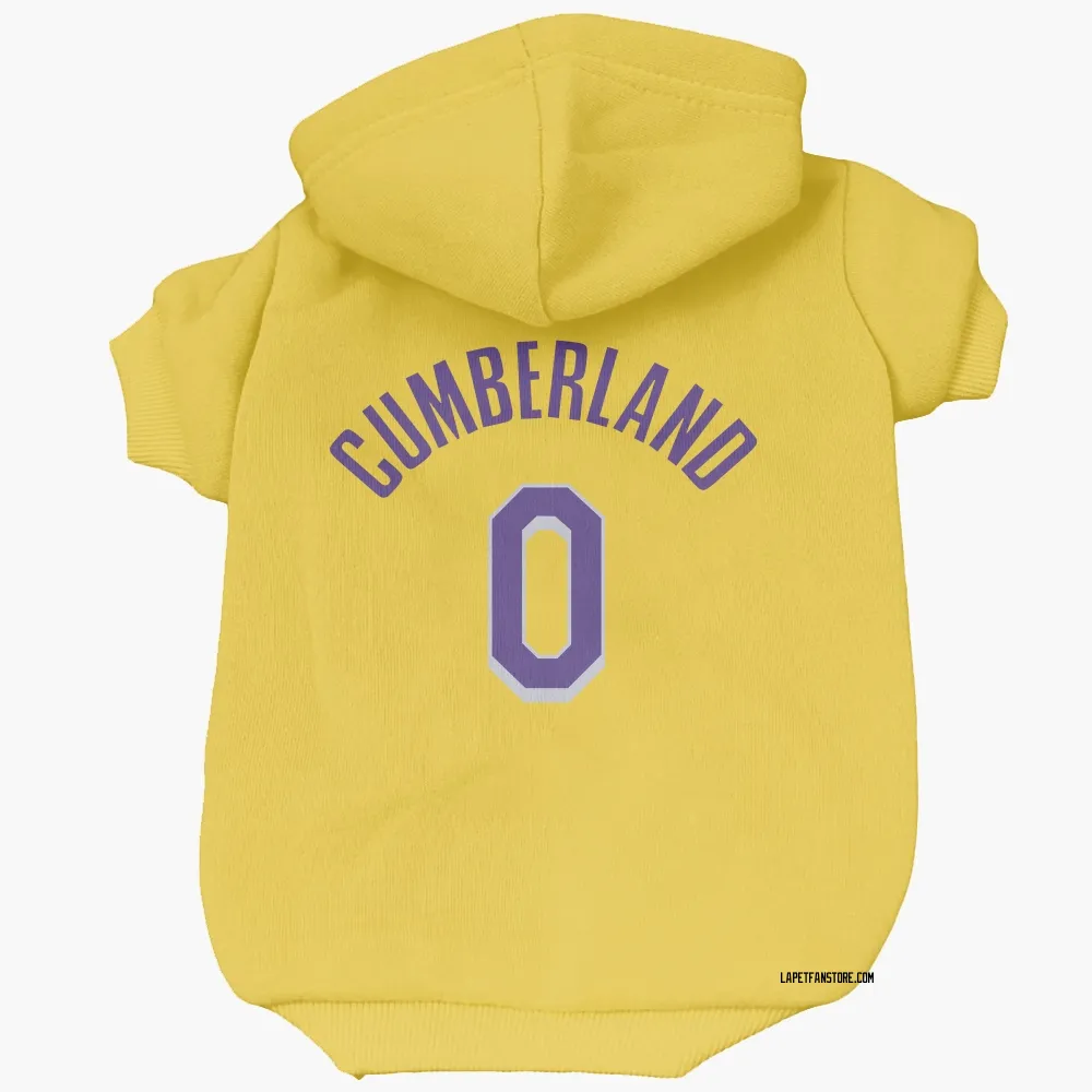 Los Angeles Lakers Jarron Cumberland Yellow Pet Hoodie for Dog & Cat