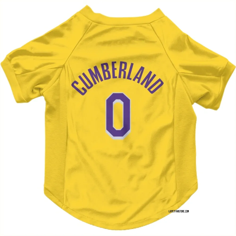 Los Angeles Lakers Jarron Cumberland Yellow Pet Jersey for Dog & Cat