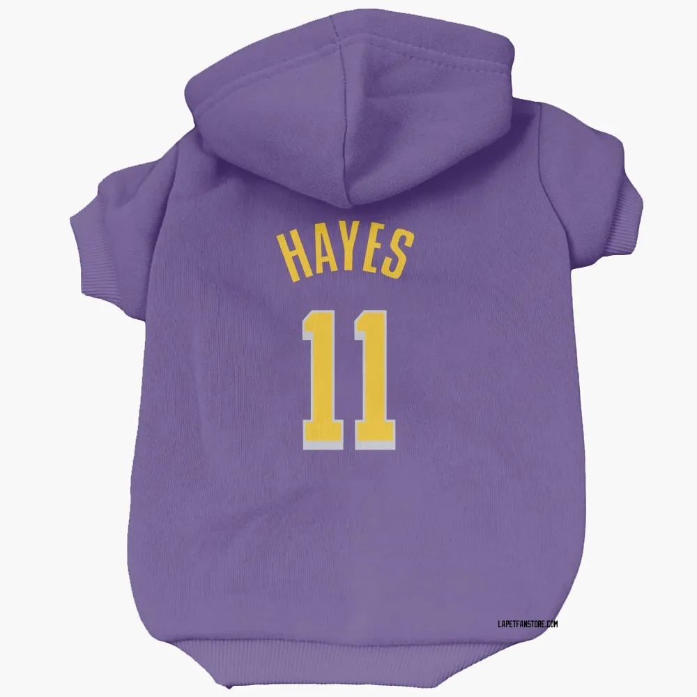 Los Angeles Lakers Jaxson Hayes Purple Pet Hoodie for Dog & Cat