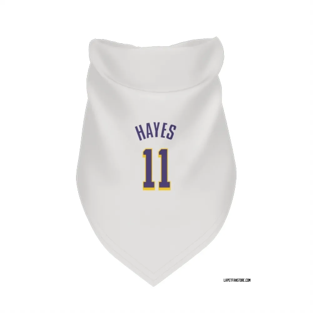 Los Angeles Lakers Jaxson Hayes White Purple Pet Bandana for Dog & Cat