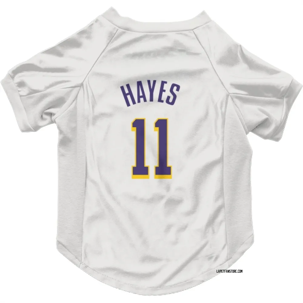 Los Angeles Lakers Jaxson Hayes White Purple Pet Jersey for Dog & Cat