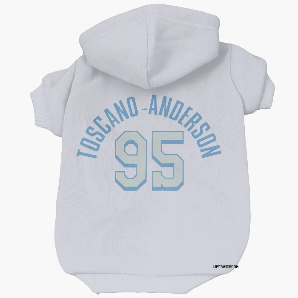 Los Angeles Lakers Juan Toscano-Anderson White Pet Hoodie for Dog & Cat
