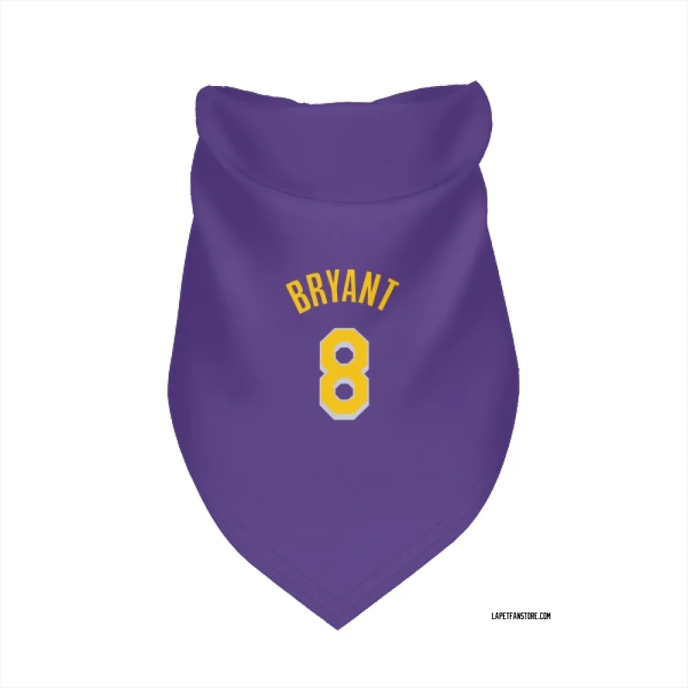 Los Angeles Lakers Kobe Bryant Purple Pet Bandana for Dog & Cat