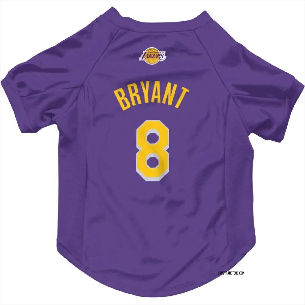 Los Angeles Lakers Kobe Bryant Purple Pet Jersey for Dog & Cat ...