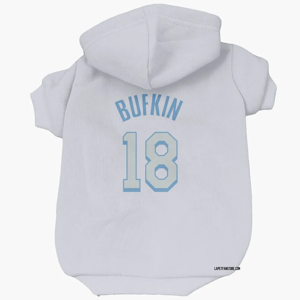 Los Angeles Lakers Kobe Bufkin White Pet Hoodie for Dog & Cat