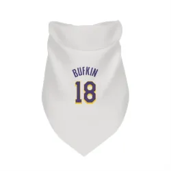 Los Angeles Lakers Kobe Bufkin White Purple Pet Bandana for Dog & Cat