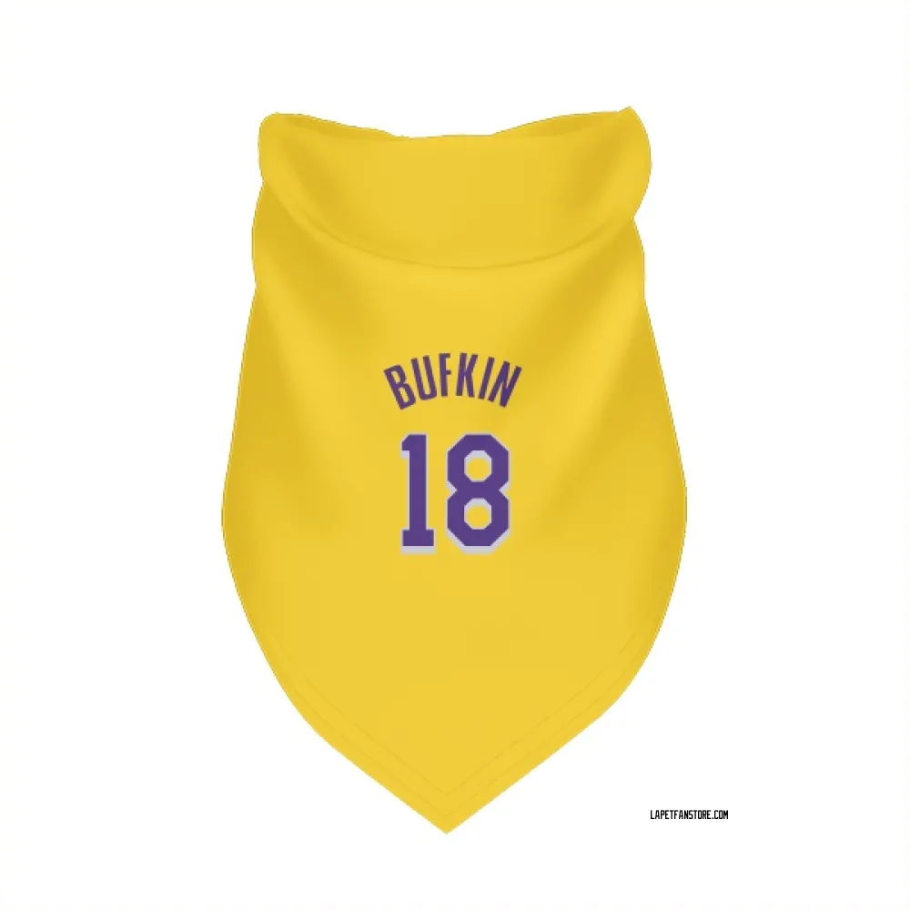 Los Angeles Lakers Kobe Bufkin Yellow Pet Bandana for Dog & Cat