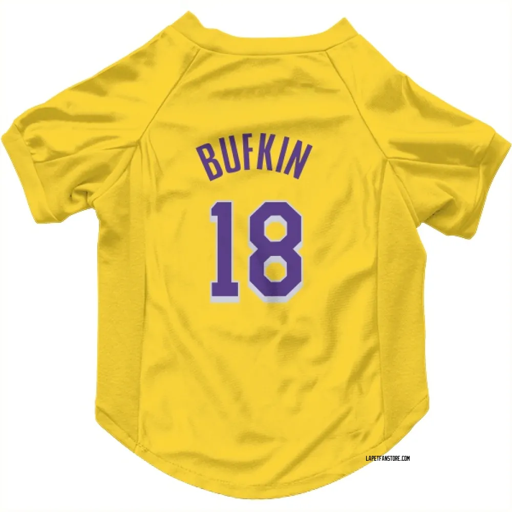 Los Angeles Lakers Kobe Bufkin Yellow Pet Jersey for Dog & Cat