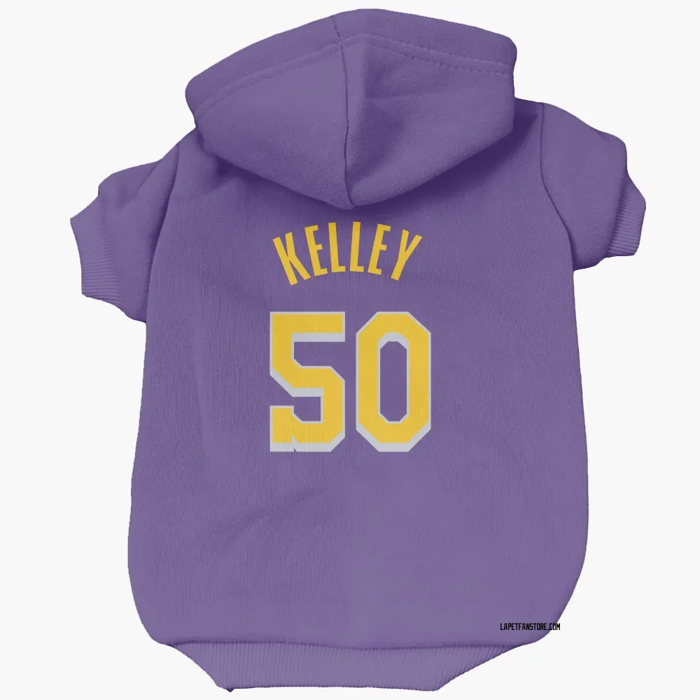 Los Angeles Lakers Kylor Kelley Purple Pet Hoodie for Dog & Cat