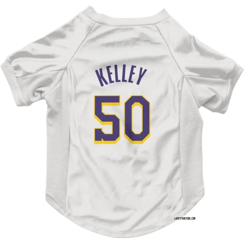 Los Angeles Lakers Kylor Kelley White Purple Pet Jersey for Dog & Cat