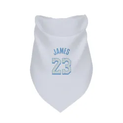Los Angeles Lakers LeBron James White Pet Bandana for Dog & Cat